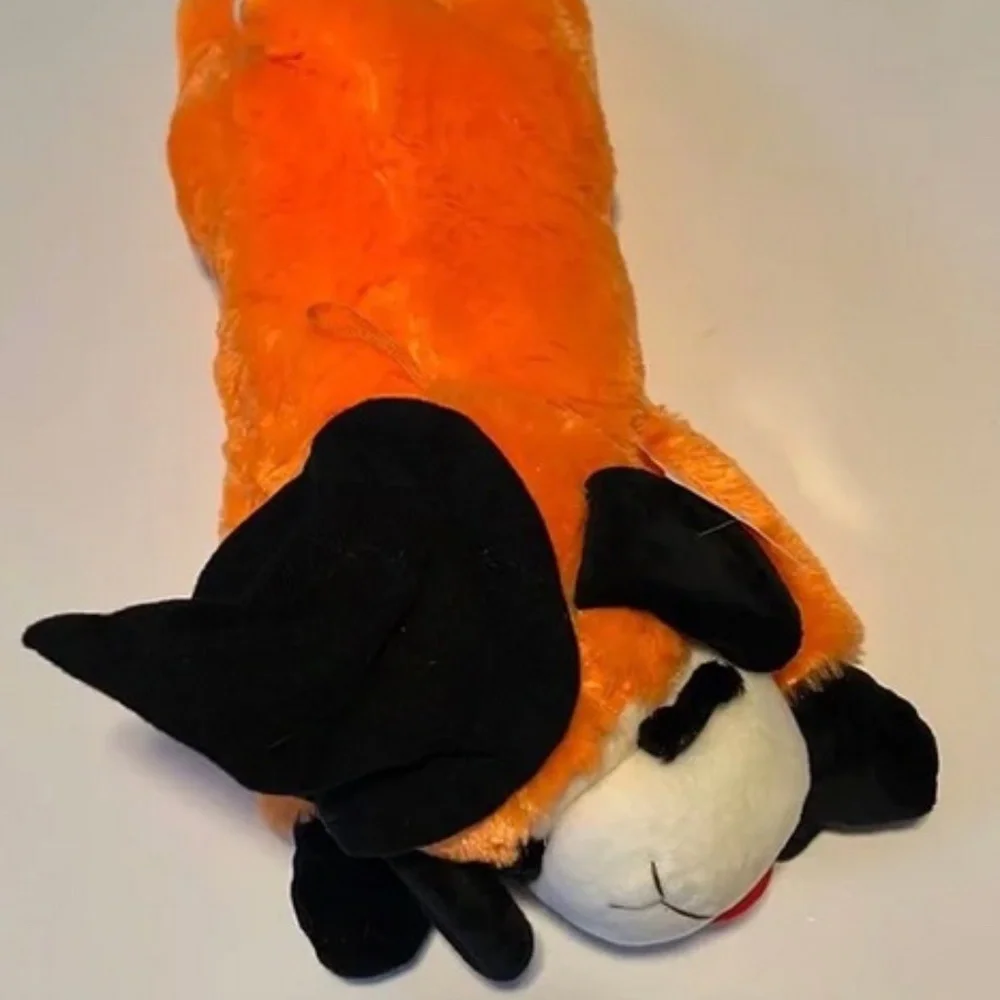 Halloween ORANGE WITCH LAMB CHOP small Dog Squeak Toy NWT!